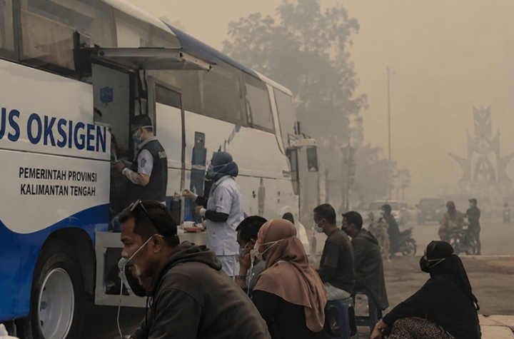 Kabut Asap Karhutla Makin Parah, Pemerintah Kerahkan Bus Oksigen di Palangka Raya